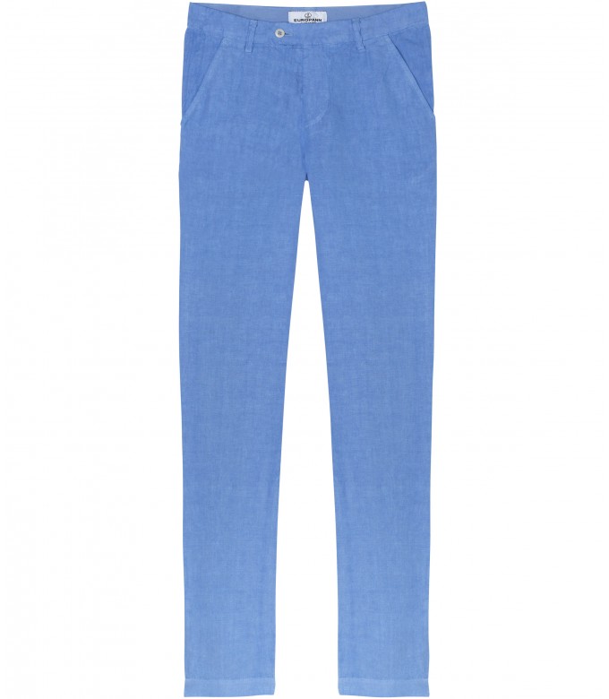 DYLAN - Pantalon en lin décontracté, océan