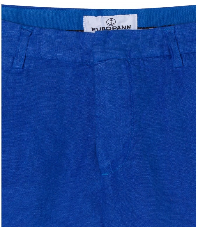 COLORADO - Casual klein blue linen bermuda
