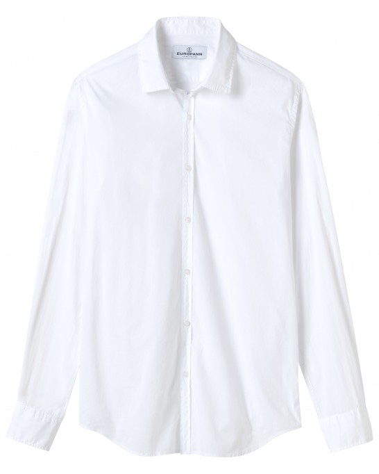 VARDY - Camicia casual in voile di cotone tinta unita, bianca
