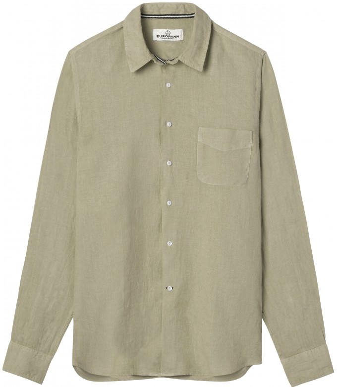 DIVA - Casual linen shirt, beige