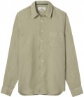 PLAIN LINEN SHIRT DIVA CAMEL