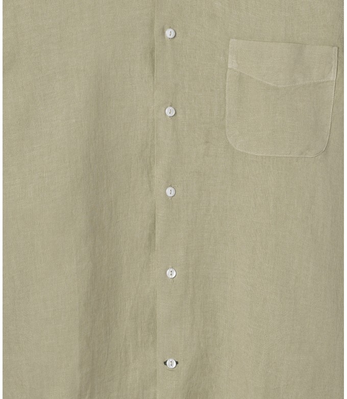 DIVA - Casual linen shirt, beige