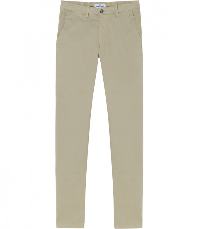 FLASH - Pantalon chino coupe ajustée, camel