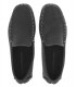 MONZA - Nubuck loafer, black