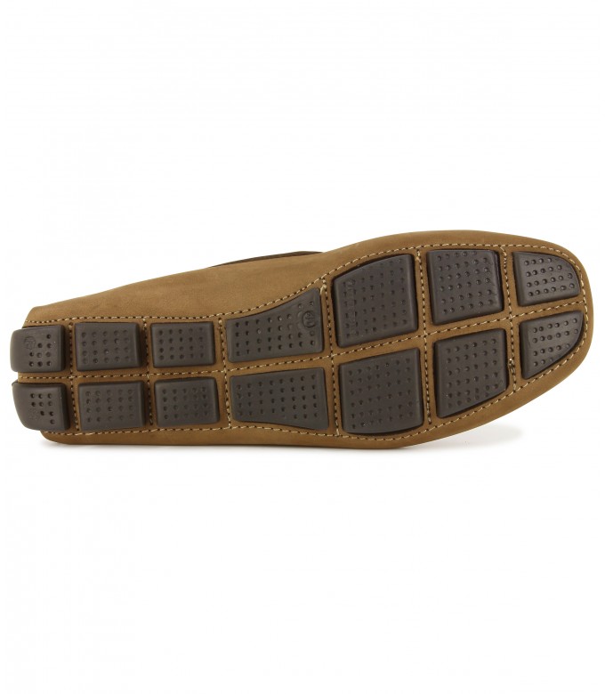 MONZA - Cognac nubuck loafers