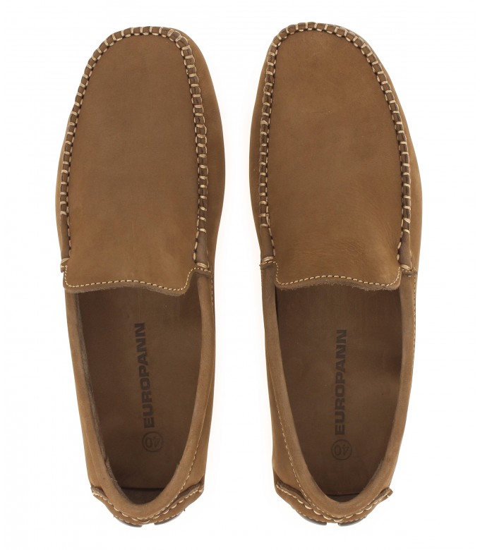 MONZA - Nubuck loafer, cognac