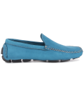 MONZA - Blue nubuck loafers