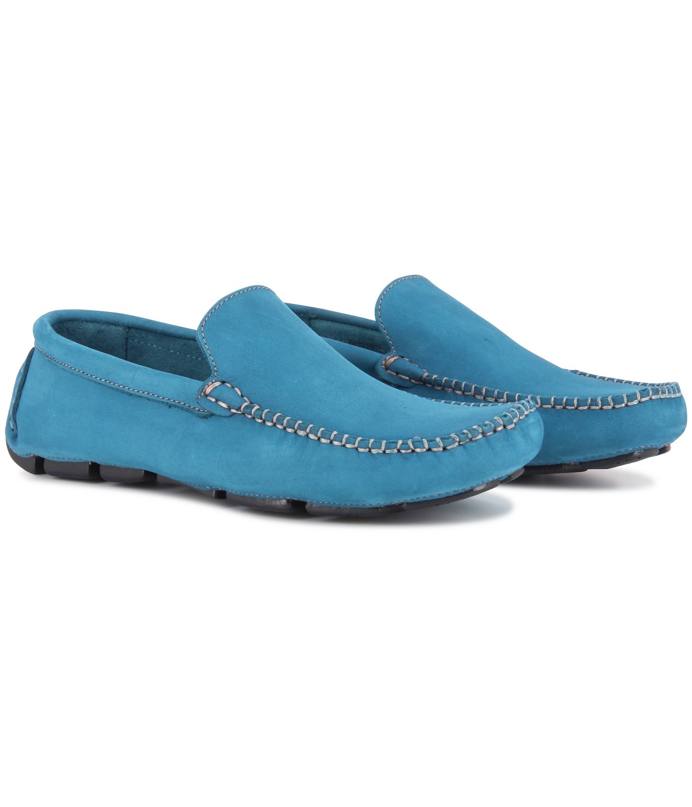 teal blue loafers