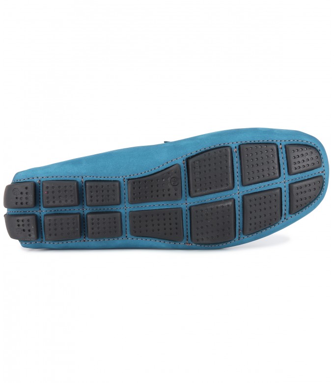 MONZA - Nubuck loafer, blue