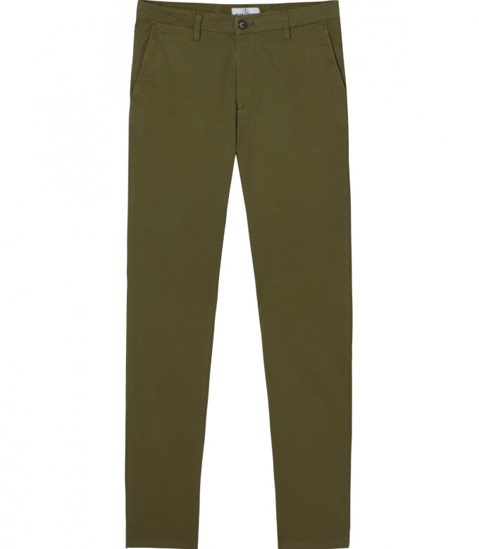 FLASH - Slim fit cotton chinos trousers, khaki