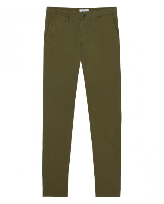 FLASH - Pantalon chino coupe ajustée, kaki