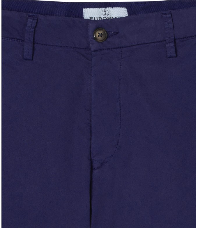 FLASH - Slim fit cotton chinos, ink blue