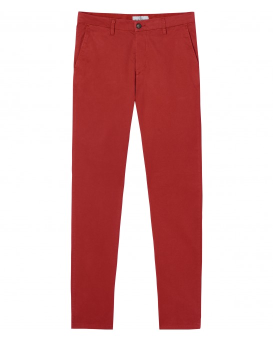 FLASH - Pantalon chino slim, rouge