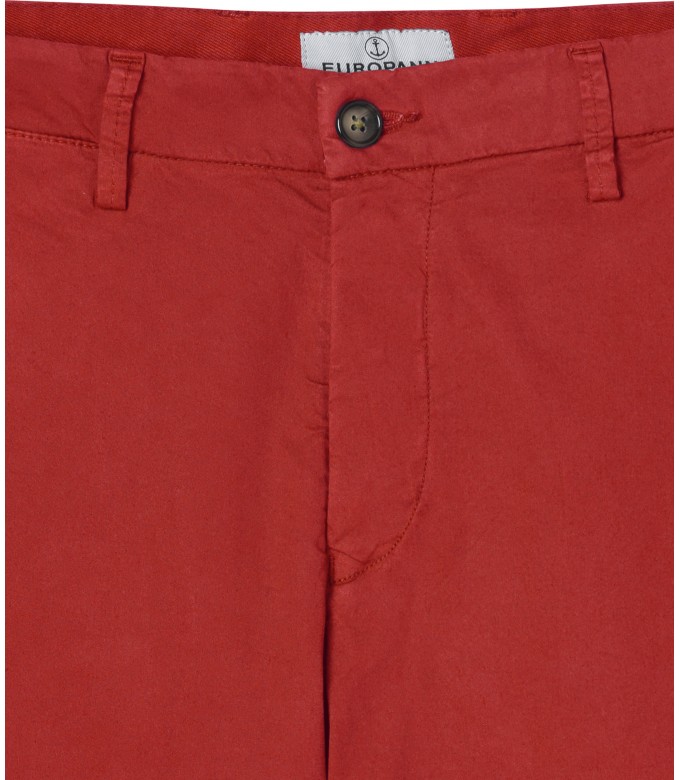 FLASH - Slim-fit chino pants, red