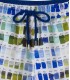 BORNEO- Shorts de banho com estampa Pantone, branco