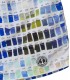BORNEO - Pantone printed swim shorts, white