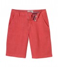 COLORADO - Casual red linen bermuda