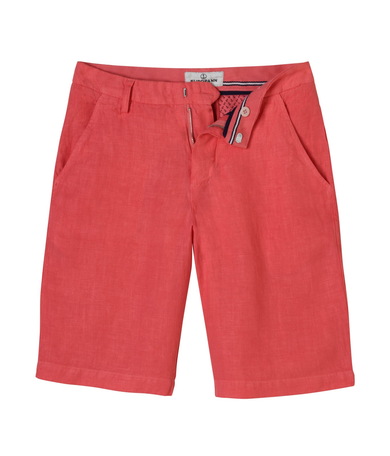 Casual linen bermudas for mens with regular fit