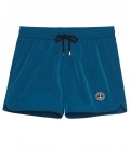 ABILIO - Short de bain court uni bleu