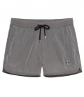 ABILIO - Short length plain grey swim shorts