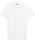 MITCH - Towelling white polo shirt