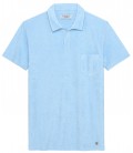 MITCH - Polo éponge bleu ciel