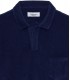 MITCH - Towelling navy blue polo shirt