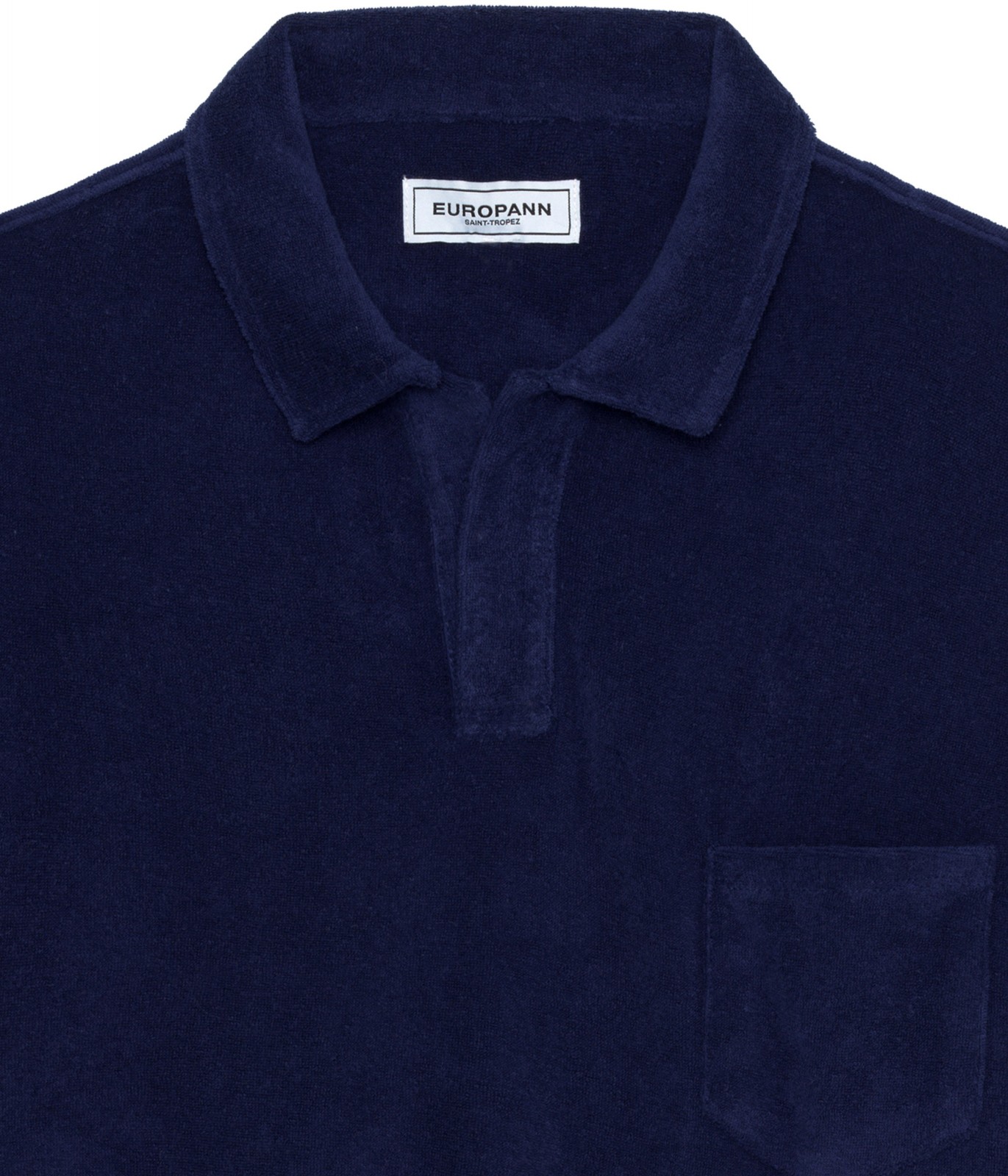 Navy towelling polo for men | Quality brand Europann