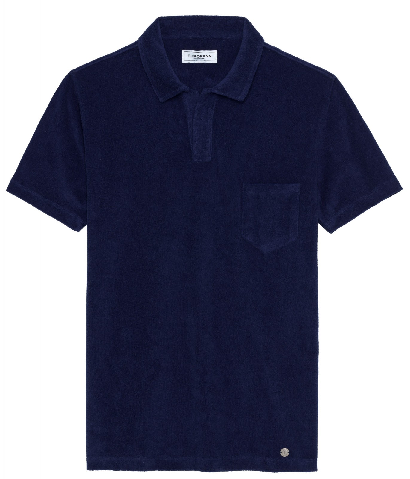 Navy towelling polo for men Quality brand Europann
