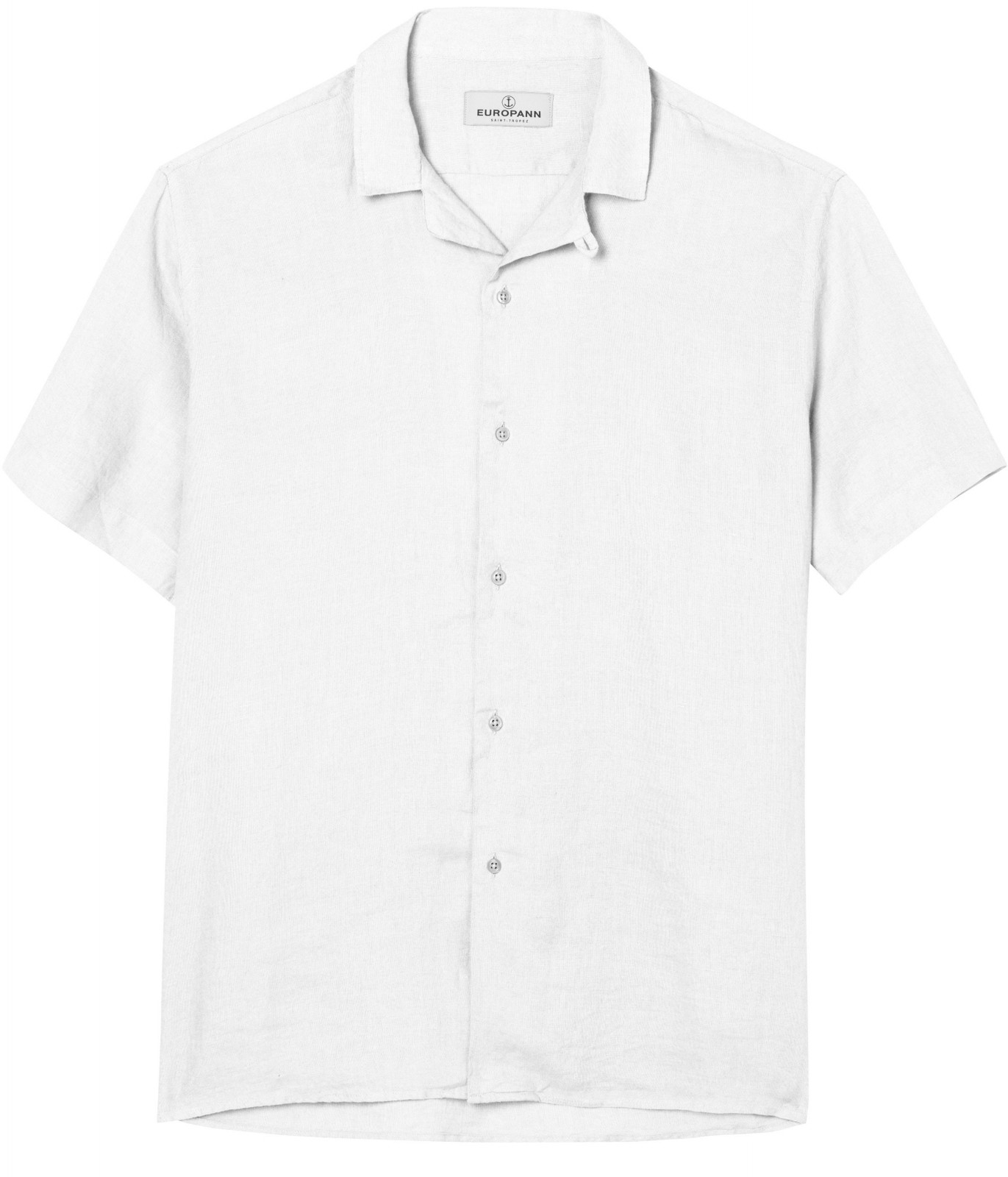 Plain white color short sleeves shirt for men |Quality brand Europann