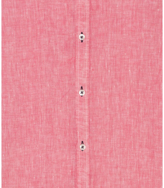 CHEMISE UNIE LIN CHINE JONAS ROSE FUSHIA