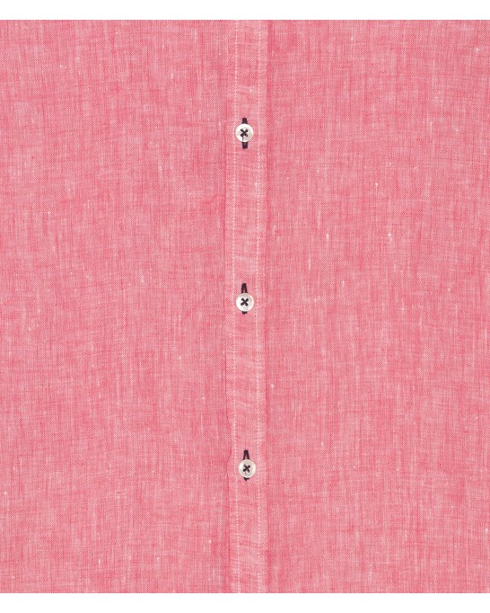 CHEMISE UNIE LIN CHINE JONAS ROSE FUSHIA