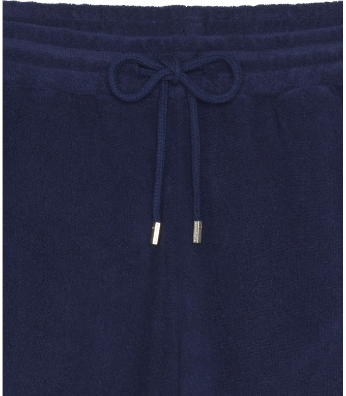 NAVY BLUE SPONGE JOGGING SHORTS NOAH