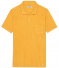 MITCH - Towelling yellow polo shirt