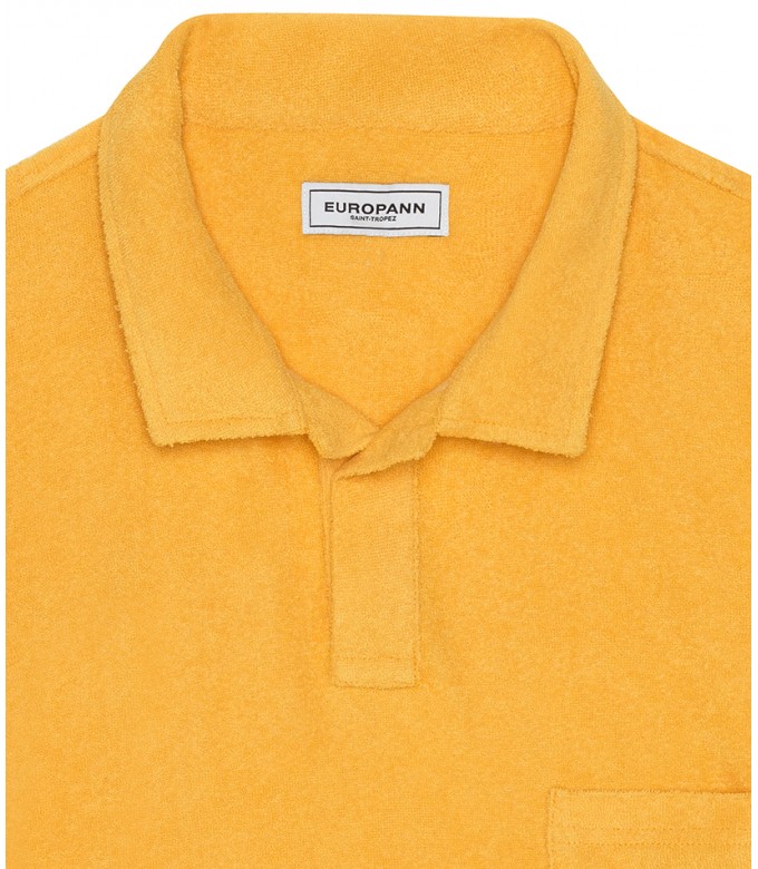 TOWELLING POLO MITCH YELLOW
