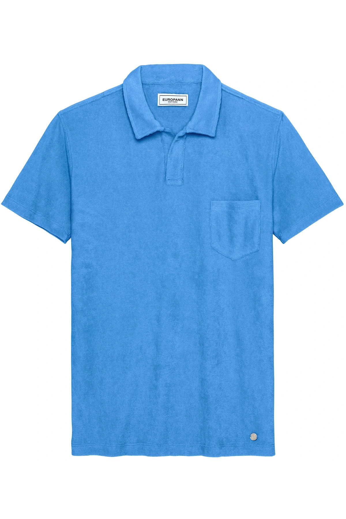 POLO TISSU EPONGE MITCH BLEU OCEAN