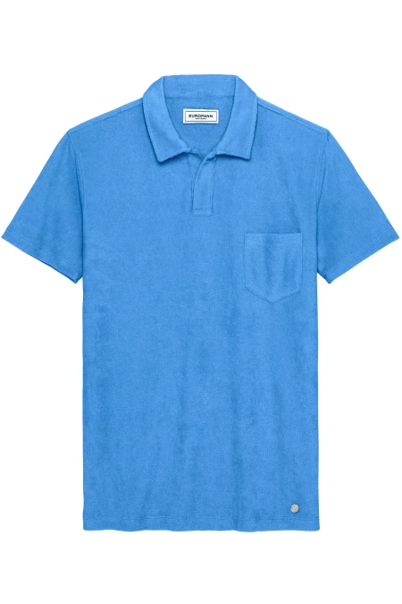 POLO TISSU EPONGE MITCH BLEU OCEAN