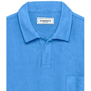 TOWELLING POLO MITCH OCEAN BLUE
