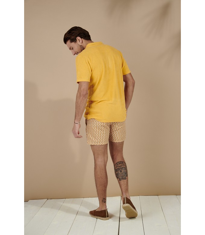 TOWELLING POLO MITCH YELLOW