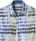 ROSS - Chemise en lin regular à imprimé couleurs pantones blanche