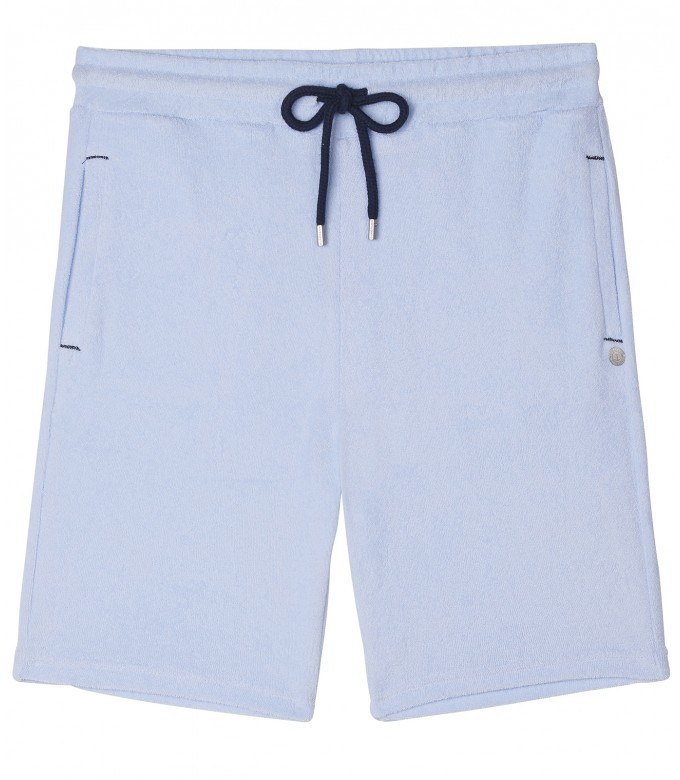 SKY BLUE SPONGE JOGGING SHORTS NOAH