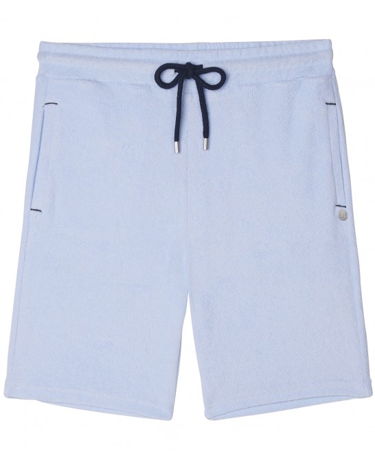 SKY BLUE SPONGE JOGGING SHORTS NOAH