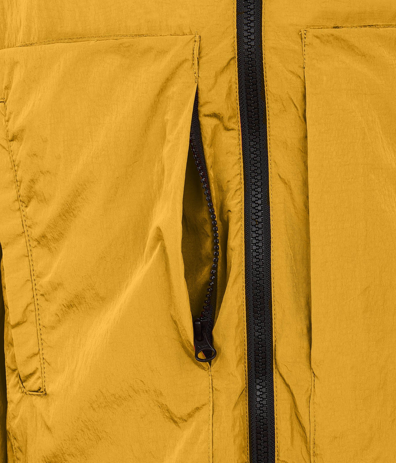 yellow anorak jacket