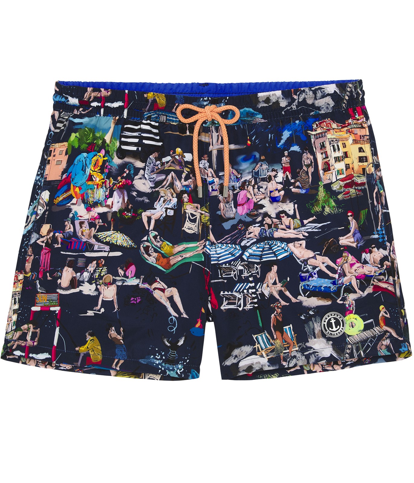 St Tropez prints ecru swim shorts for men Quality brand Europann