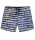 BORNEO- Pantone print swim shorts, navy