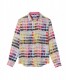 ROSS - Pink pantone print regular linen shirt