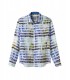 ROSS - Pantone's colors-print linen shirt white