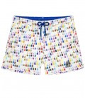 NAILS - Color printed multicolored swim shorts