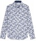 NAILS - Chemise lin imprimé peinture marine