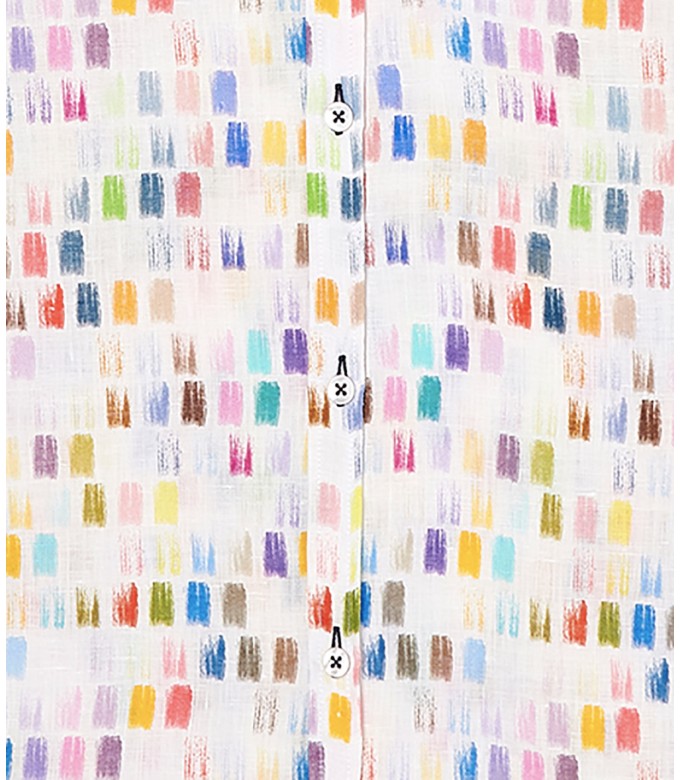 NAILS - Multi paint stroke linen shirt